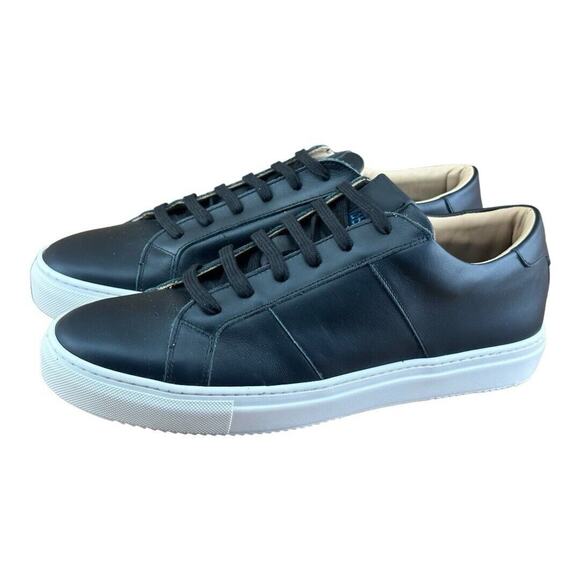 P448 Black Classic Leather Sneaker Men’s Size 11.5|44.5 Can Surf Later - Picture 1 of 9